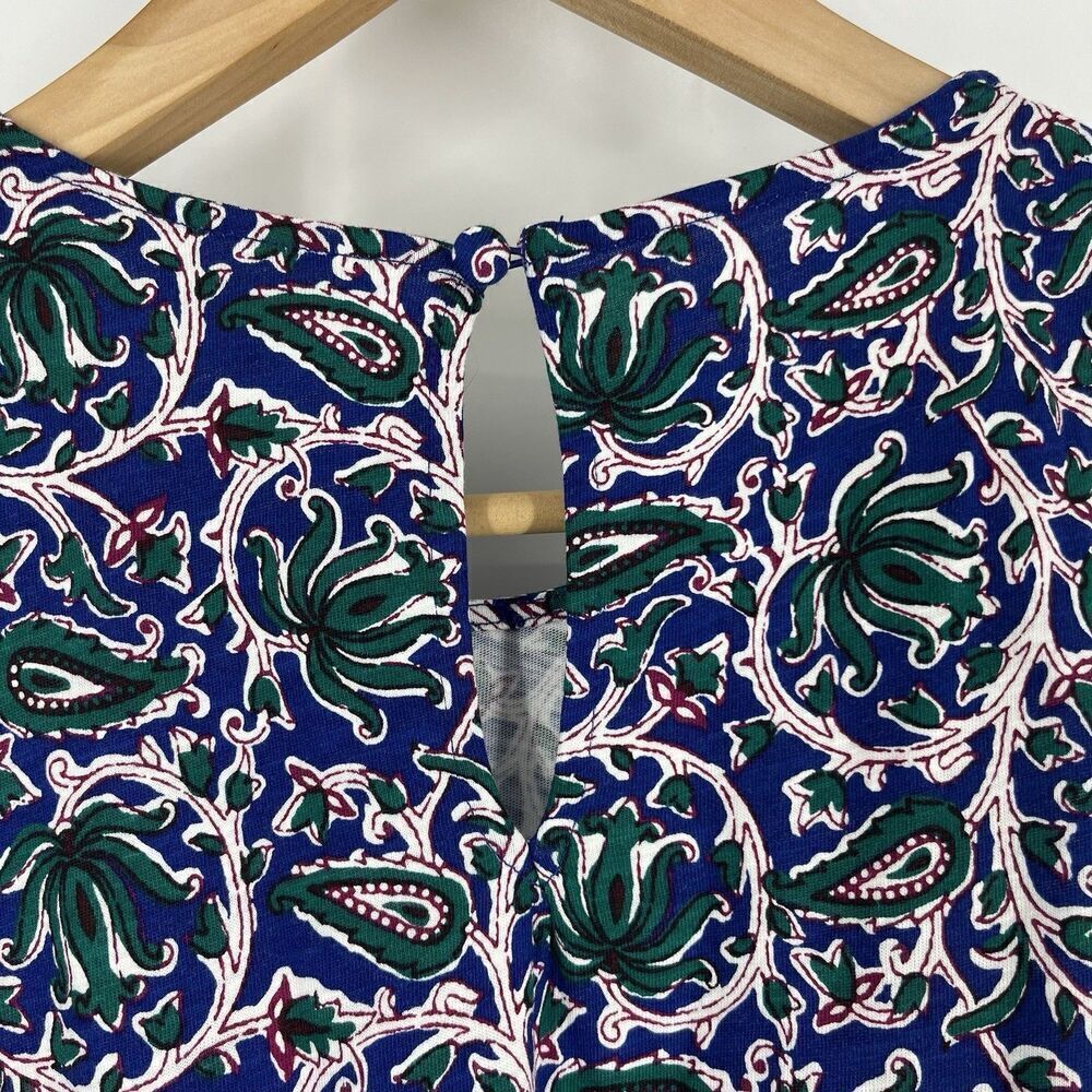 Boden Tank Dress Size 12 Long Swing Jersey High Neck Festival Sleeveless Print - Picture 7 of 9